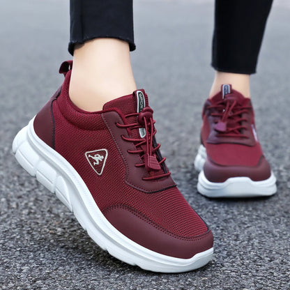 Damen Laufschuhe Sportlich Schnellschnürsystem Elastisch