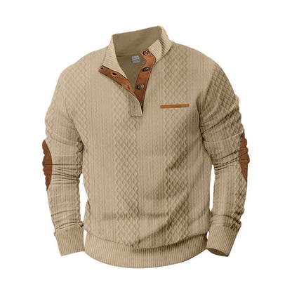 Moderner Herren Pullover Strukturiert Winter