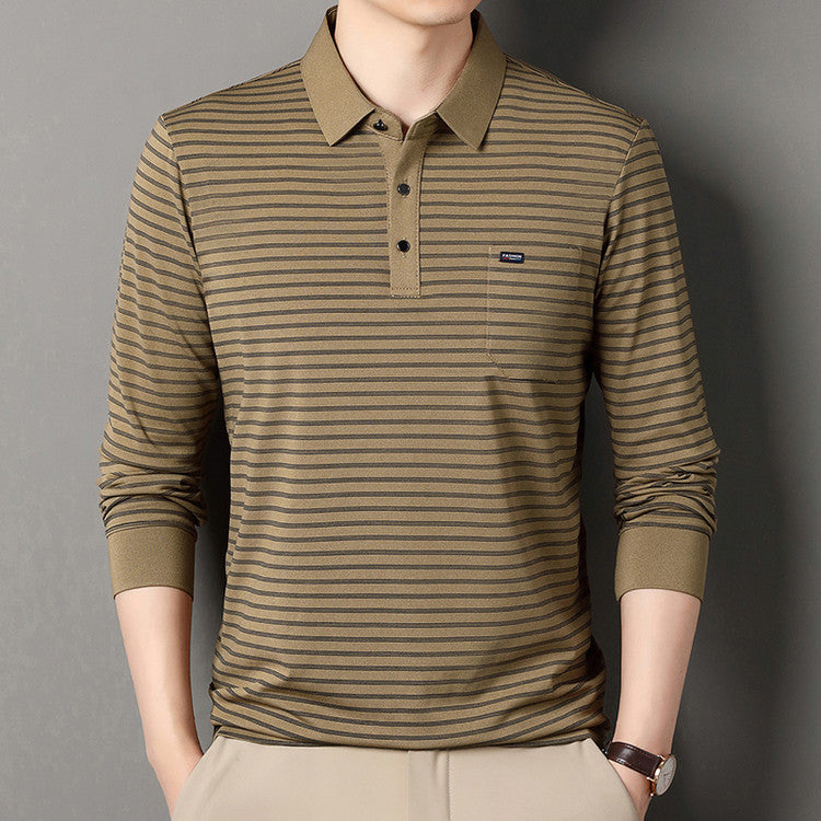 Herren Polo-Shirt Gestreift Modern Sportlich - BerlinGlamour