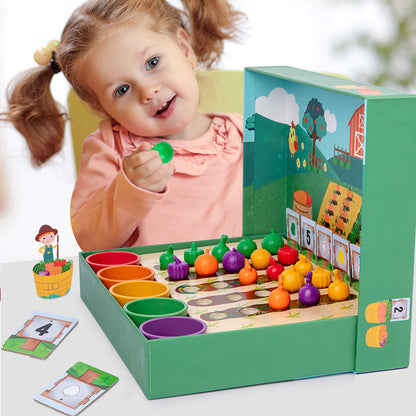 Montessori Lernspiel Farben & Zahlen Sortierbox - BerlinGlamour