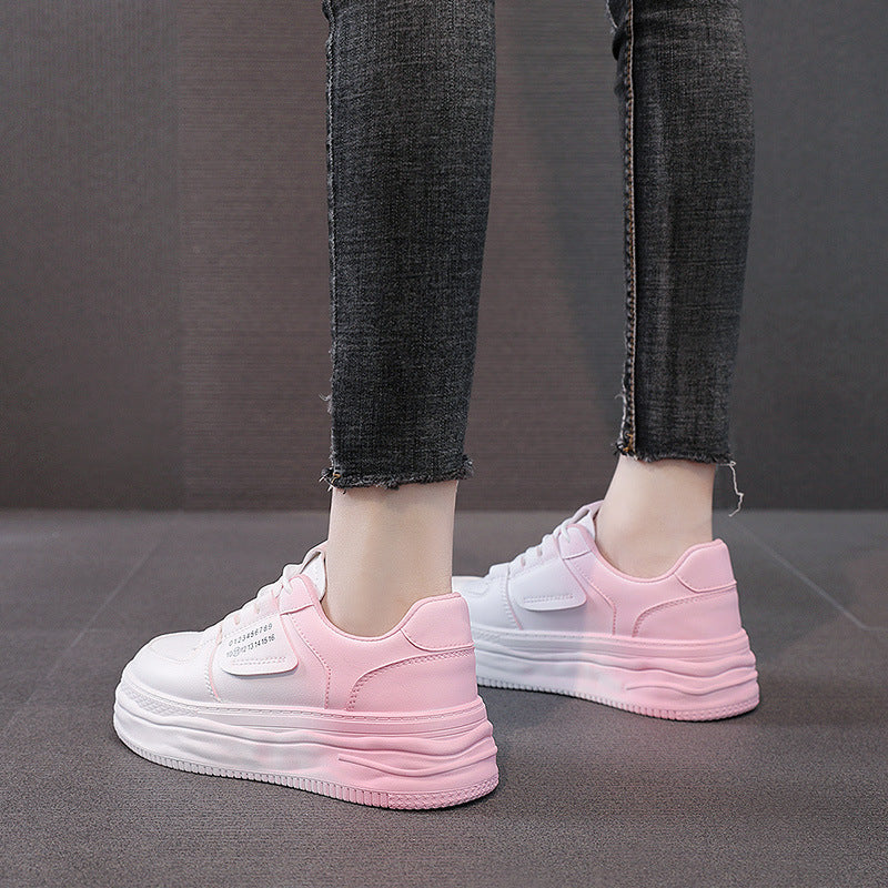 Damen Plateau Sneaker Komfortabel Dämpfung Modisch