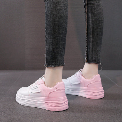 Damen Plateau Sneaker Komfortabel Dämpfung Modisch