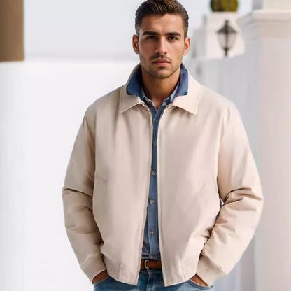 Herren Übergangsjacke Sportlich Reißverschluss Taschen Modern