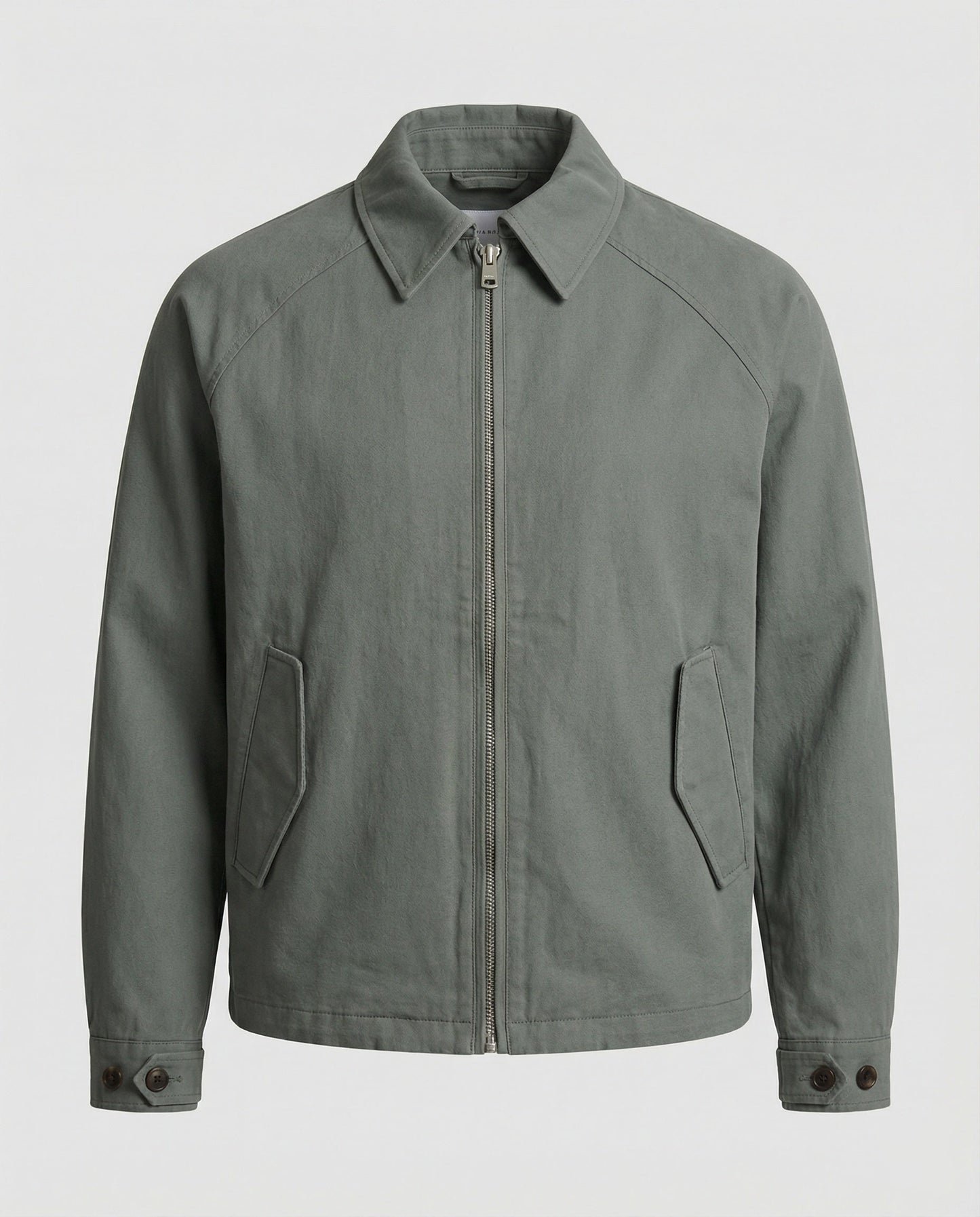 Herrenjacke Retro Grau Reverskragen Sportlich