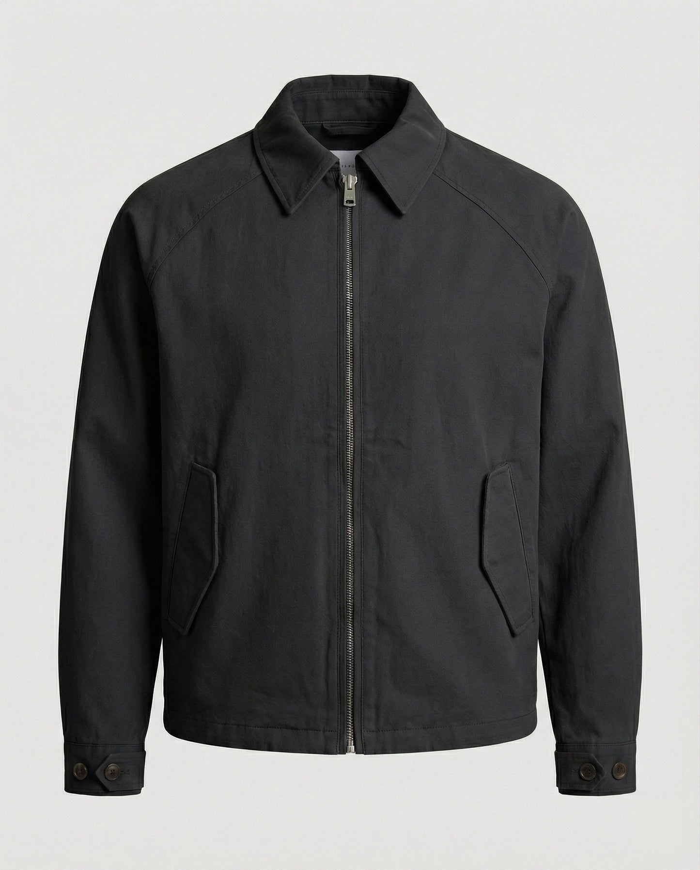 Herrenjacke Retro Grau Reverskragen Sportlich