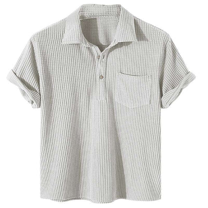 Herren Poloshirt Kurzarm Texturiert Modern