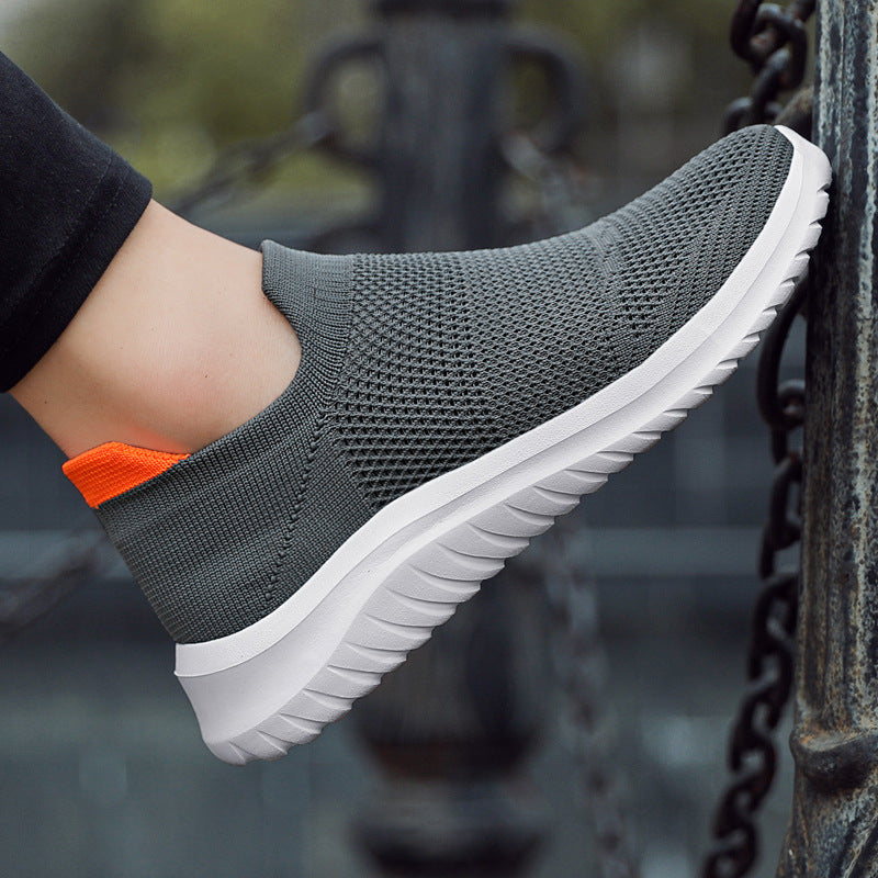 Damen Laufschuhe Atmungsaktiv Elastisch Slip-On