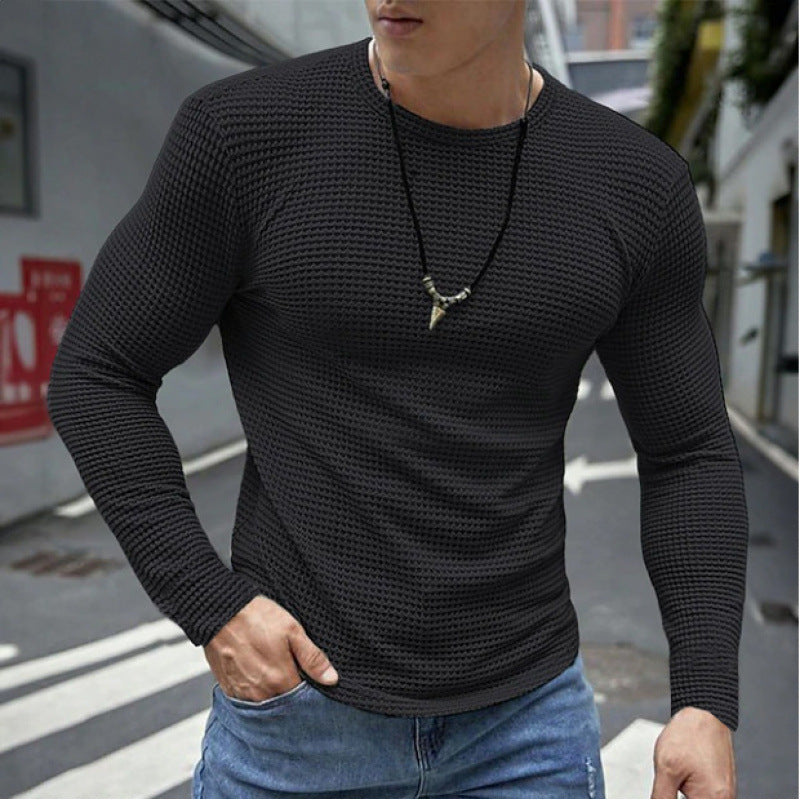 Herren Langarmshirt BerlinGlamour aus strukturiertem Stoff