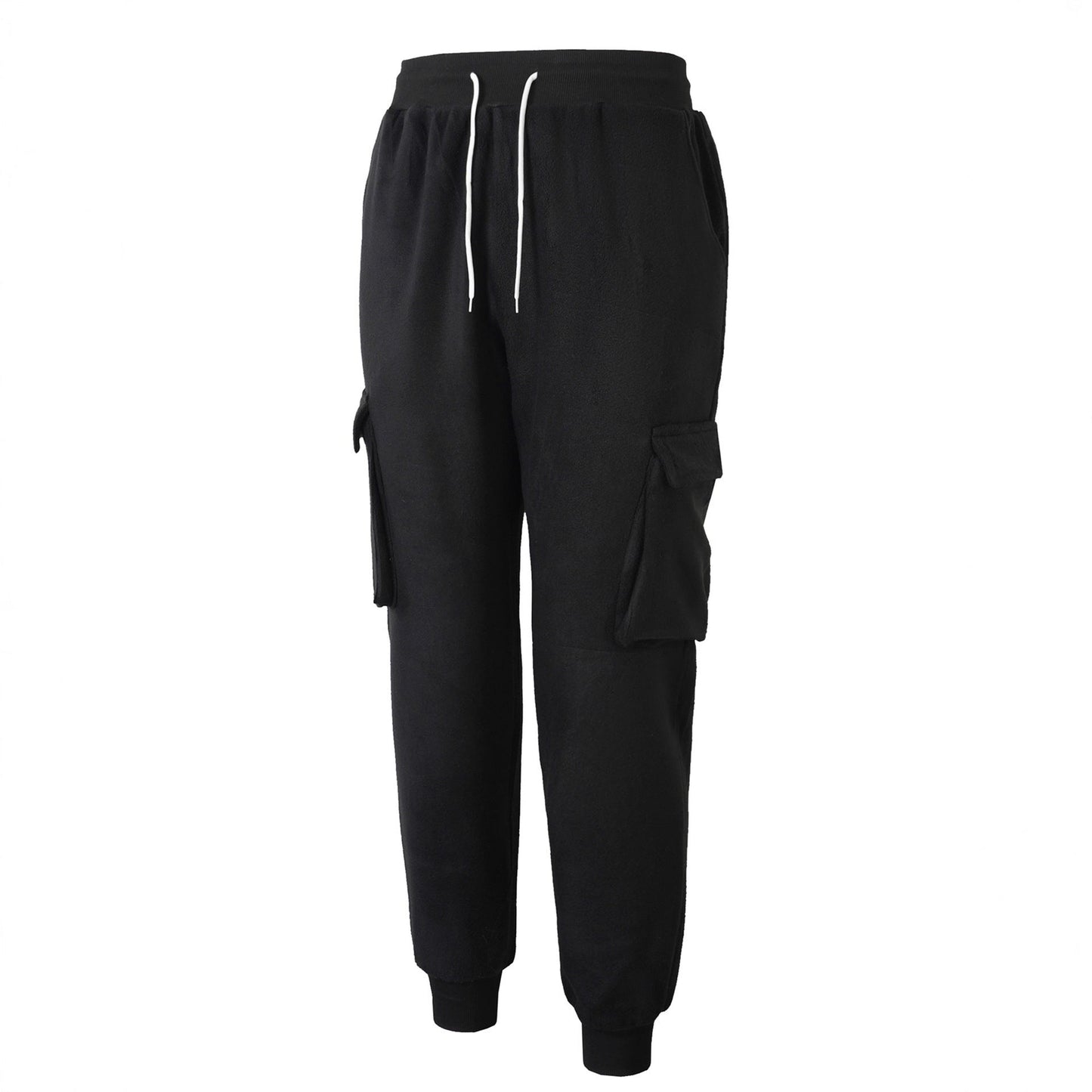 Herren Fleece Hose Cargo Bequem Warm