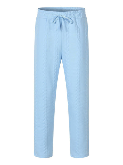 Herren Jogginghose Stretch mit Kordelzug und Struktur Optik