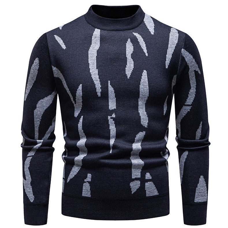 Modischer Herren Pullover Grafik Muster Trendig