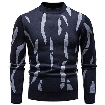 Modischer Herren Pullover Grafik Muster Trendig