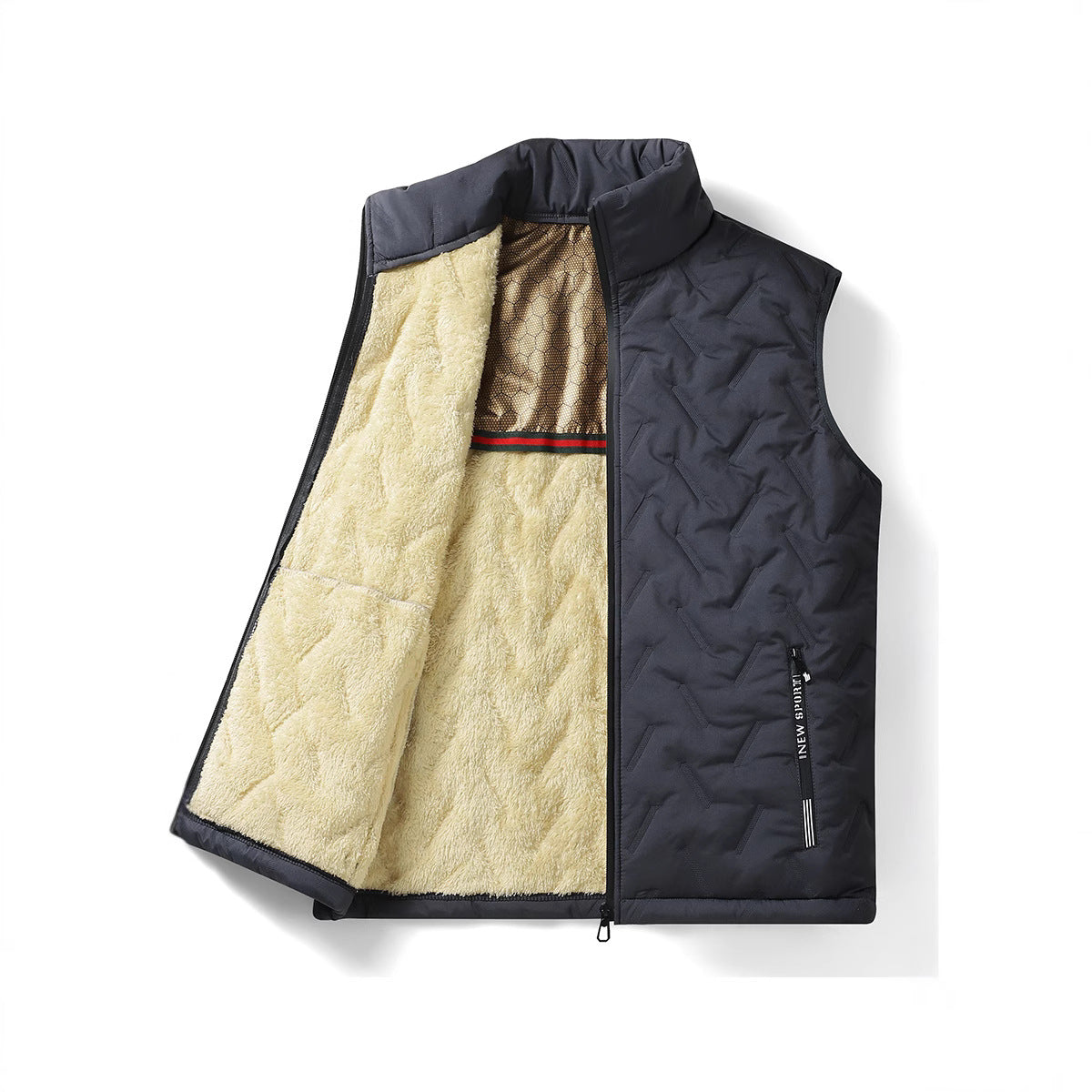 Herren Fleece-Weste Isoliert Warm