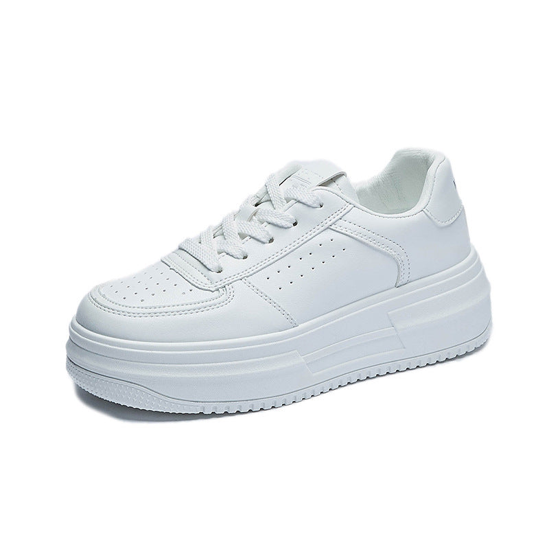 Damen Sneaker Plateau Sportlich Elegant Schwarz