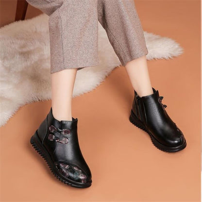 Damen Stiefeletten Elegante Schnürstiefeletten Warm