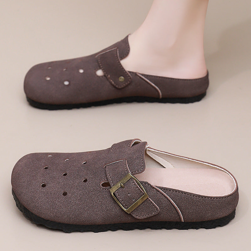 Damen Clogs Bequem Verstellbarer Riemen Komfort Schuhe