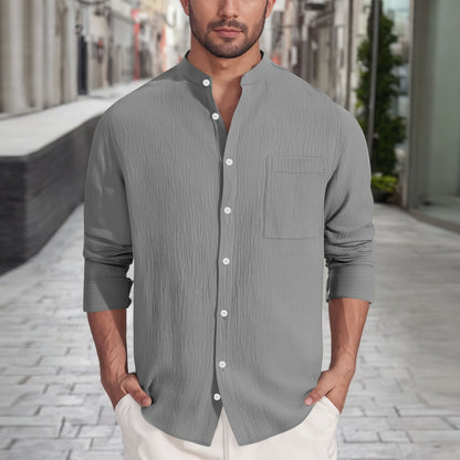 Herren Hemd Modern mit Struktur Optik Trendy