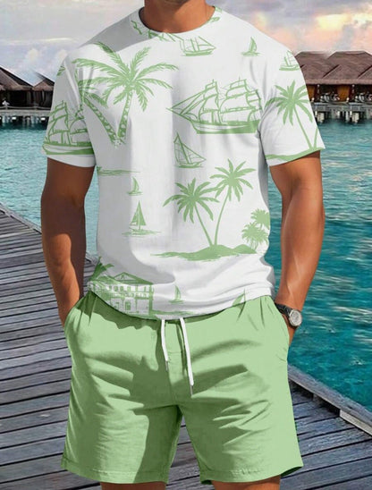 Herren Kurzarm-Shirt Maritim Relaxed Fit Sommer