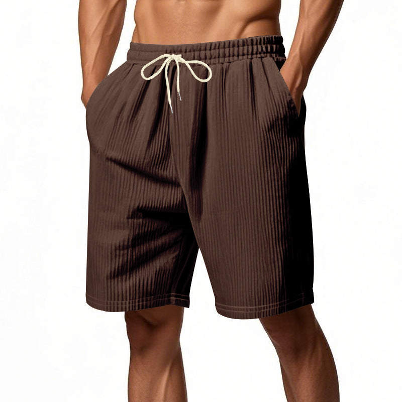 Herren Shorts Bequem Elastisch Mit Seitentaschen