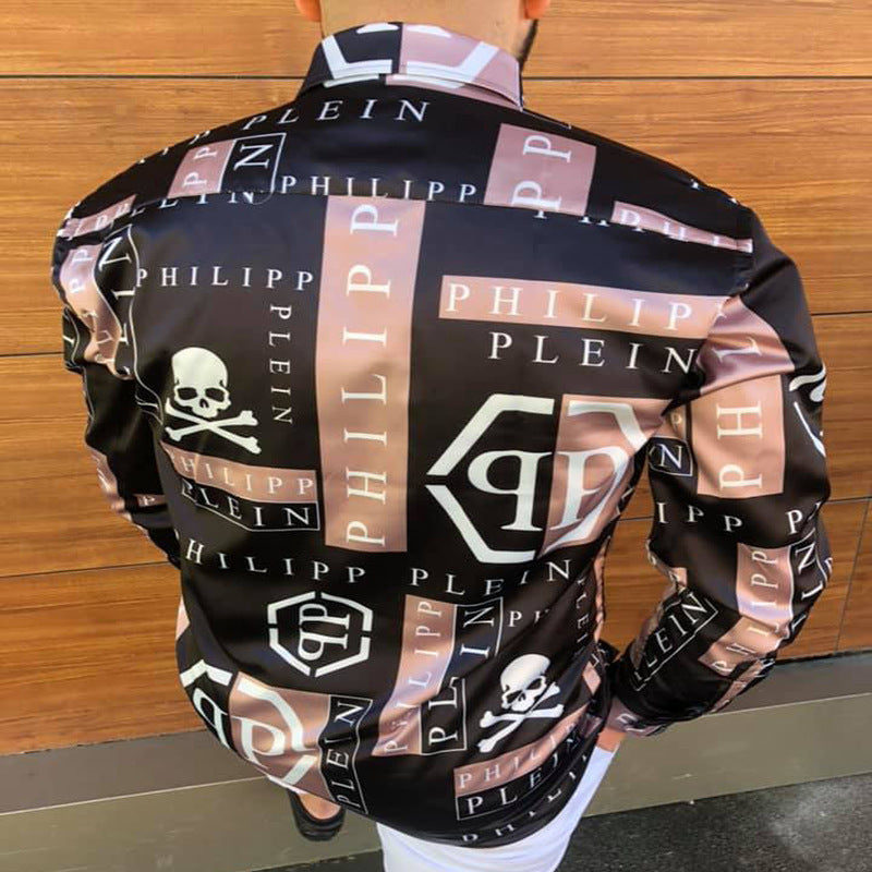 Herren Hemd mit Tierdruck Modern Elegant Berlin Style