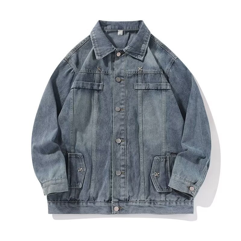 Herren Denimjacke Lässig Klassisch Jeansjacke Modern - BerlinGlamour