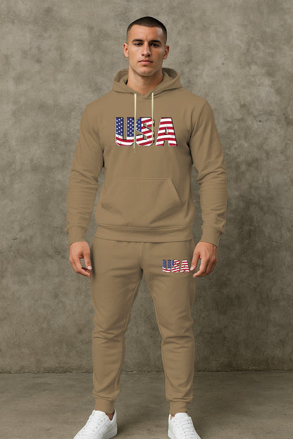 Herren Hoodie und Jogginghose Set Modisch Sportlich