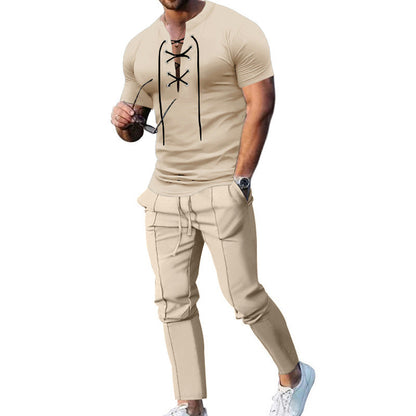 Herren Freizeit-Set mit lässigem Oberteil und bequemen Joggerhosen