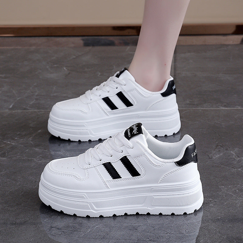 Damen Sneaker Hochplateau Atmungsaktiv Sportlich
