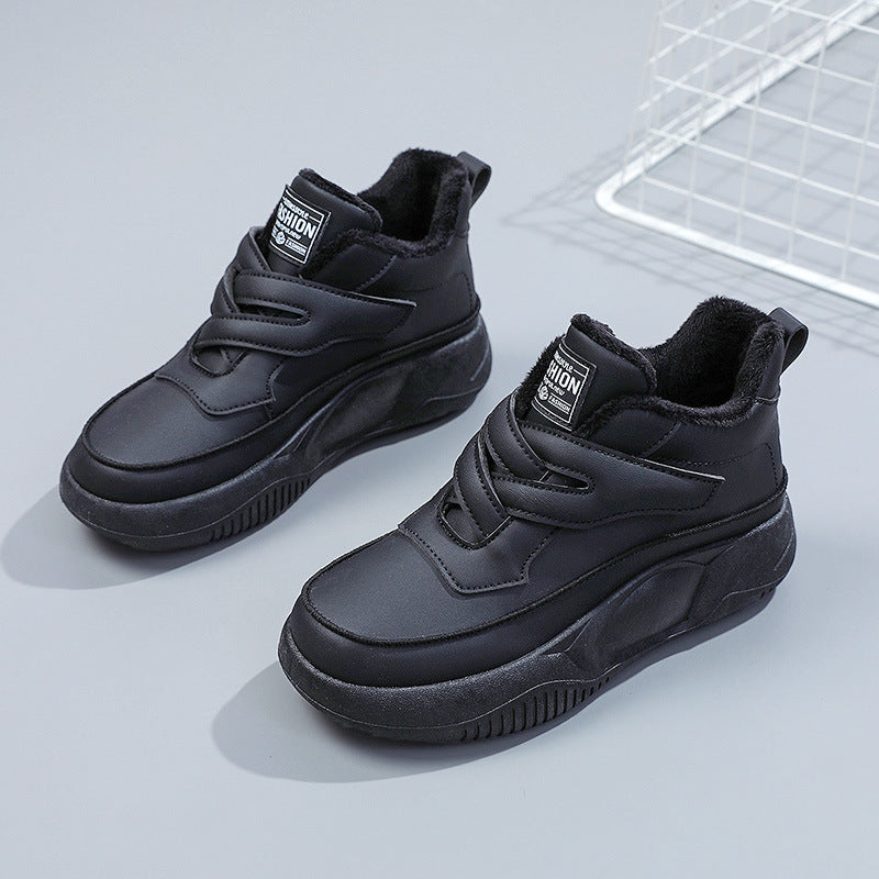 Damen Freizeitschuhe Hochgeschnittene Klettverschluss Bequem