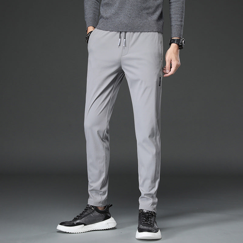 Herren Sporthose Slim Fit Elastisch mit Reißverschlusstaschen