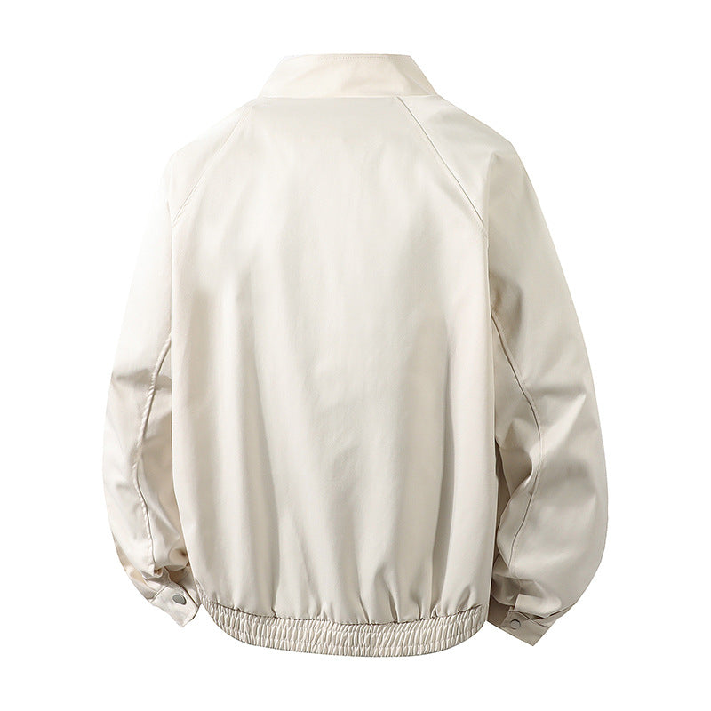 Herren Windbreaker Jacke Wasserdicht Mit Kragen Elastisch