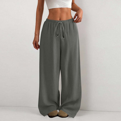 Damen Sommerhose Leicht Bequem Gummizug elastisch