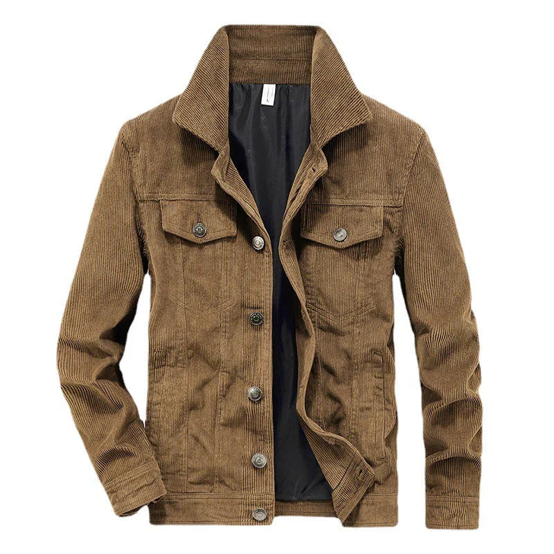 Herren Cordjacke Leicht Slim Fit Modern