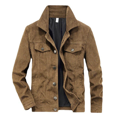 Herren Cordjacke Leicht Slim Fit Modern