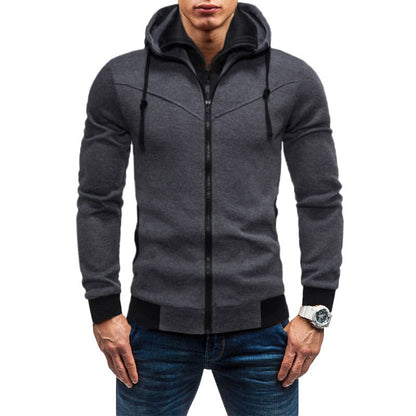 Herren Fleecejacke Kapuzenjacke Warm mit Taschen Modern