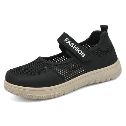 Damen Sneaker Leicht Luftig Klettverschluss Sportlich