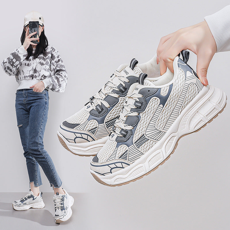 Damen Sneaker Chunky Sportschuhe atmungsaktiv Komfortsohle - BerlinGlamour