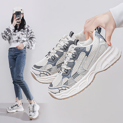Damen Sneaker Chunky Sportschuhe atmungsaktiv Komfortsohle - BerlinGlamour
