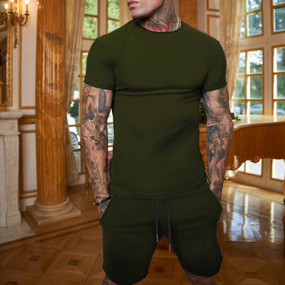 Herren Sportset Weich Baumwolle Elastisch Bequem