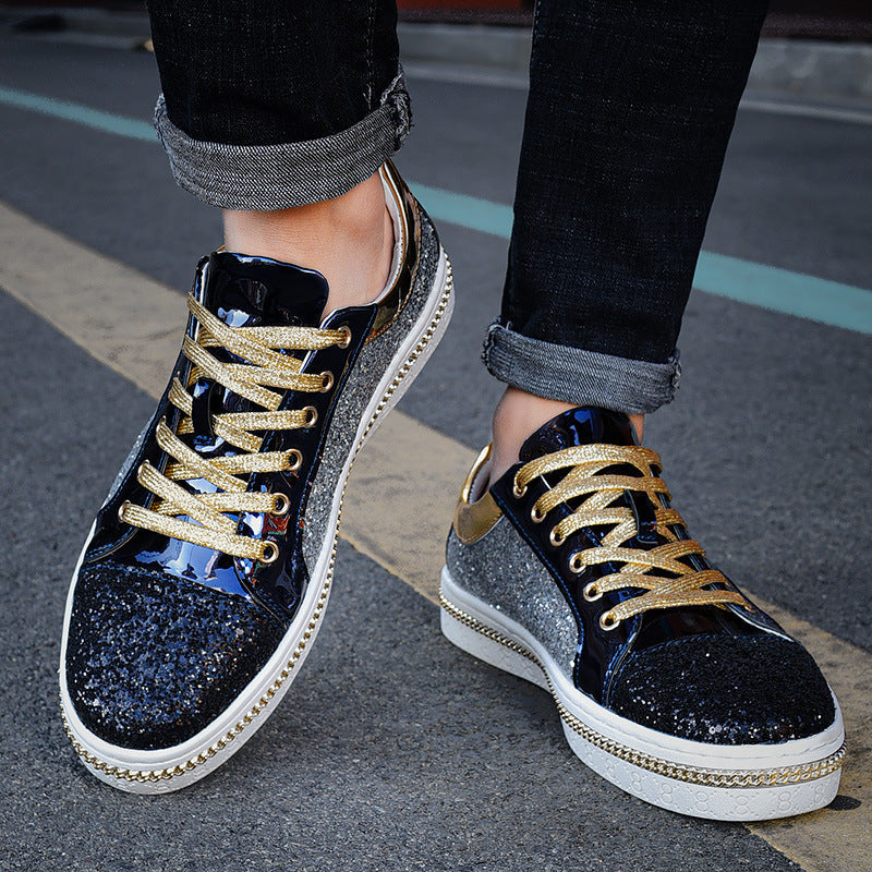Damen Sneaker Glitzernd Hochwertig Mode Schuhe
