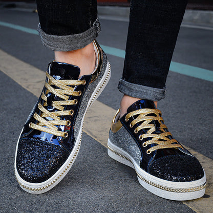 Damen Sneaker Glitzernd Hochwertig Mode Schuhe