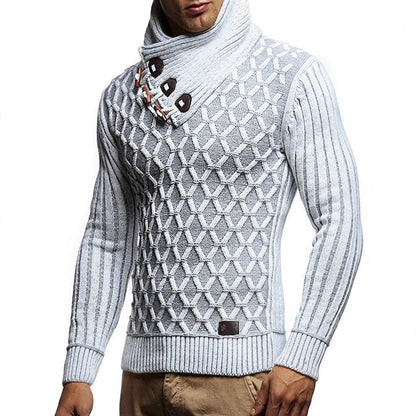 Herren Strickpullover Wellenmuster Trendig Modern