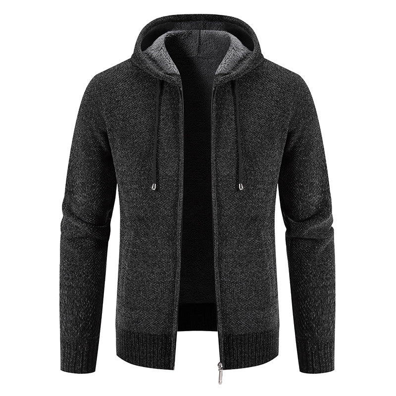Herren Kapuzenjacke Weich Innenfutter Modern Design - BerlinGlamour