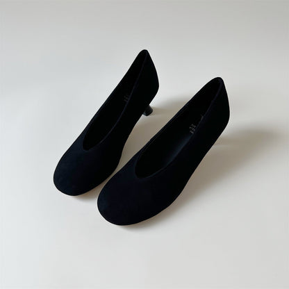 Damen Pumps Komfortabel Hohe Ferse Elegant Schwarz