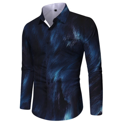 Herren Langarmhemd Karomuster Elegantes Design