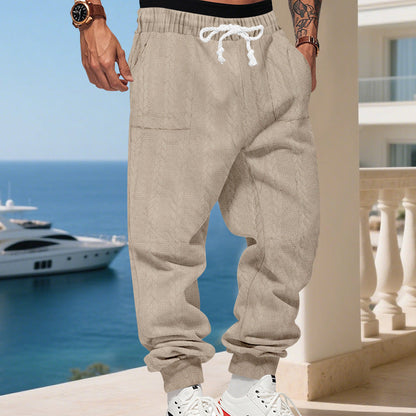 Bequeme Herren Jogginghose Gemustert Modern