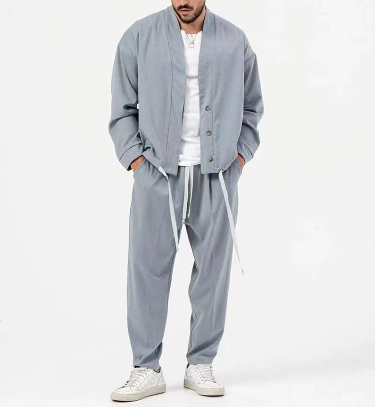 Herren Joggerhose mit leichtem Überwurf Modern Style