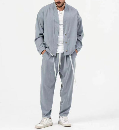 Herren Joggerhose mit leichtem Überwurf Modern Style