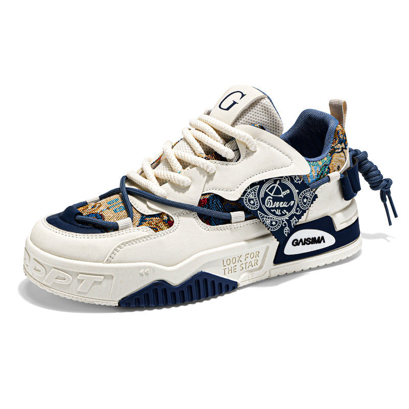 Damen Sneaker Sportlich Chunky atmungsaktiv Weiße