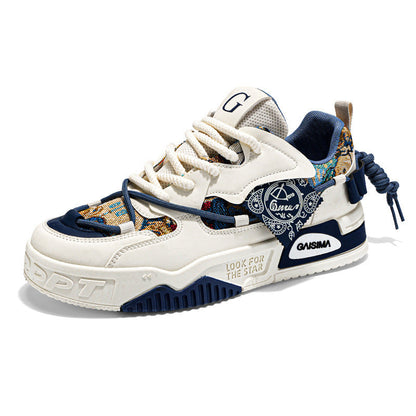 Damen Sneaker Sportlich Chunky atmungsaktiv Weiße